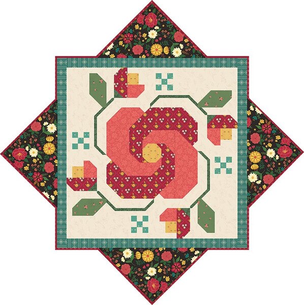 Heather Peterson Rose in Bloom Quilt Pattern | Riley Blake Designs