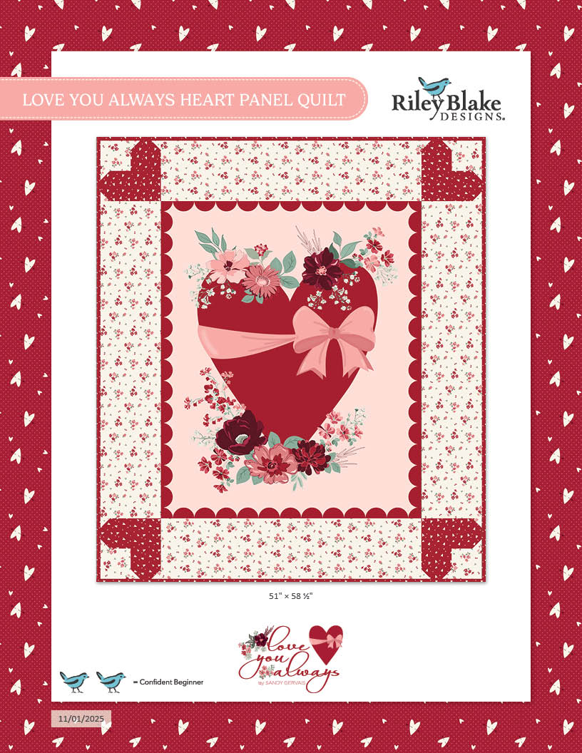 Love You Always Heart Panel Quilt